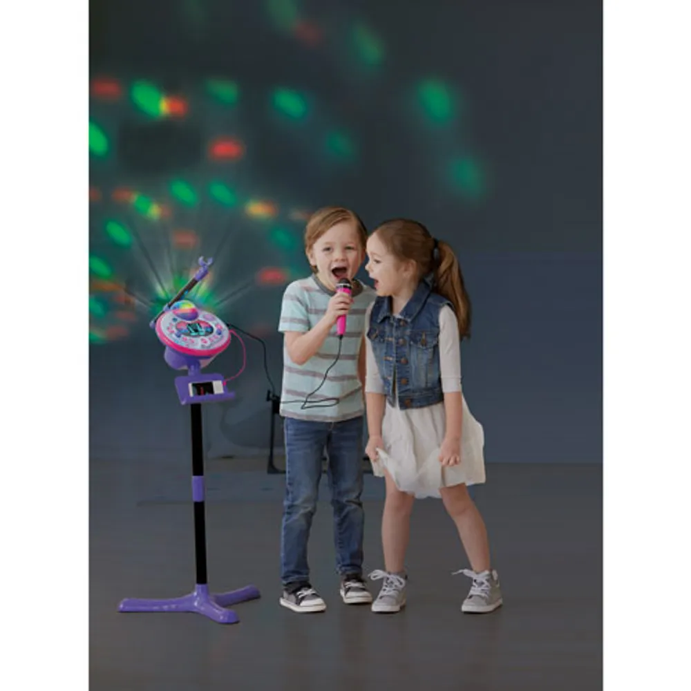 VTech Kidi Super Star Karaoke Machine with Light Show - Purple - English