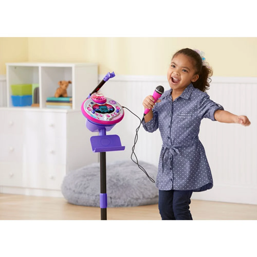 VTech Kidi Super Star Karaoke Machine with Light Show - Purple - French