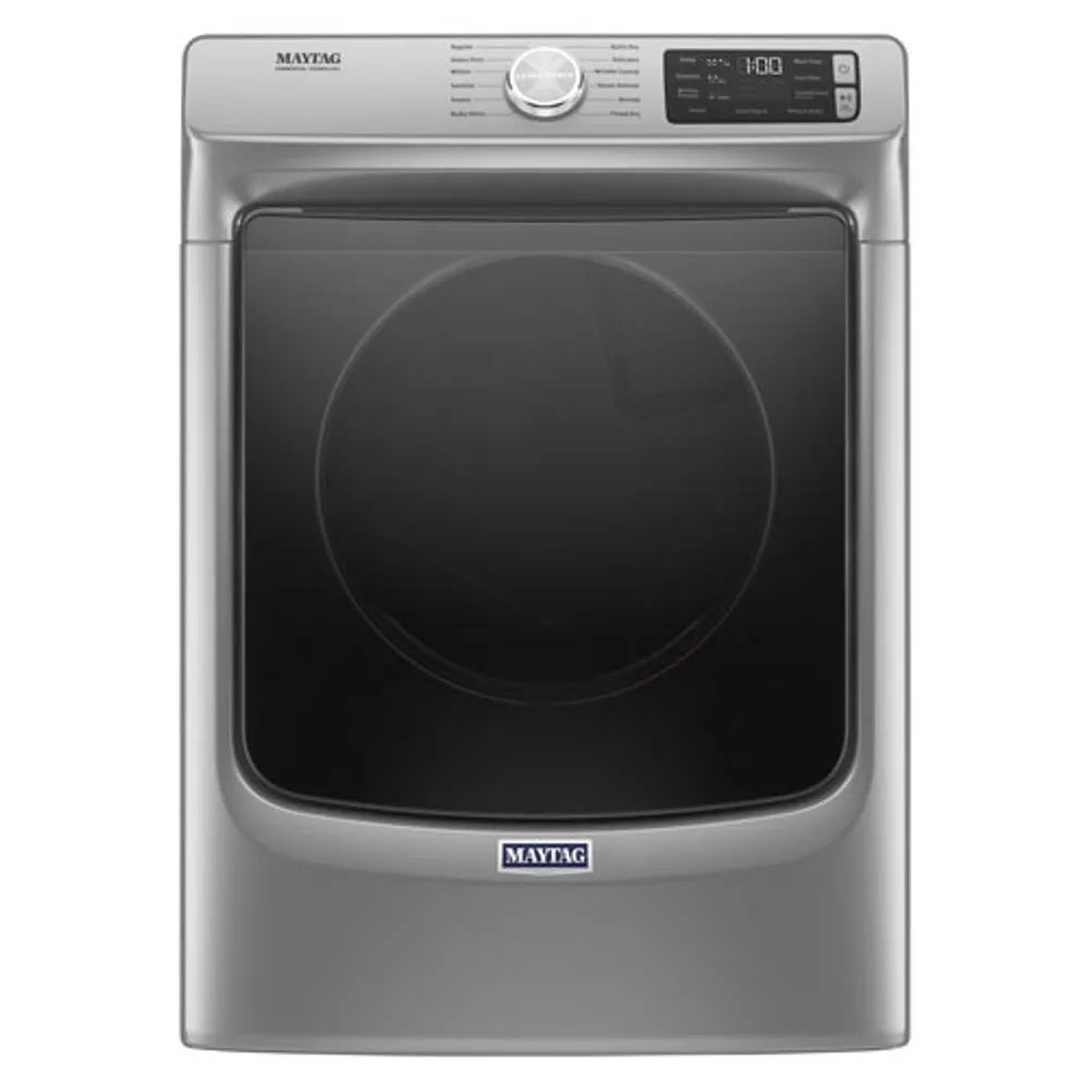 Maytag 7.4 Cu. Ft. Electric Steam Dryer (YMED6630HC) - Chrome Shadow - Open Box - Scratch & Dent