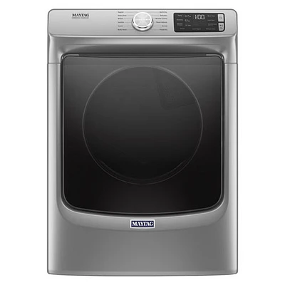 Sécheuse électrique à vapeur de 7,4 pi³ de Maytag (YMED6630HC) - Ombre chromée - BO - Parfait état