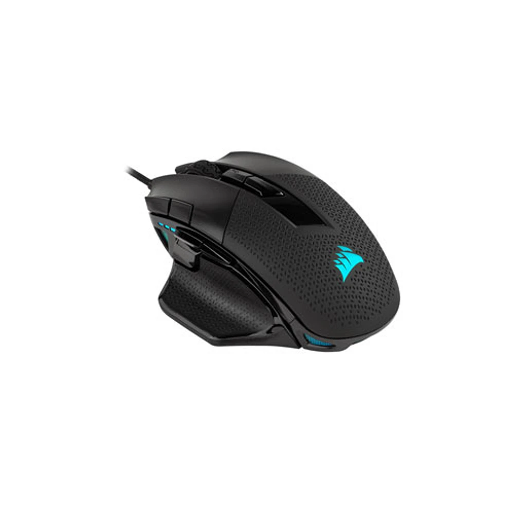 Souris de jeu optique RVB de 18 000 ppp Nightsword de Corsair - Noir