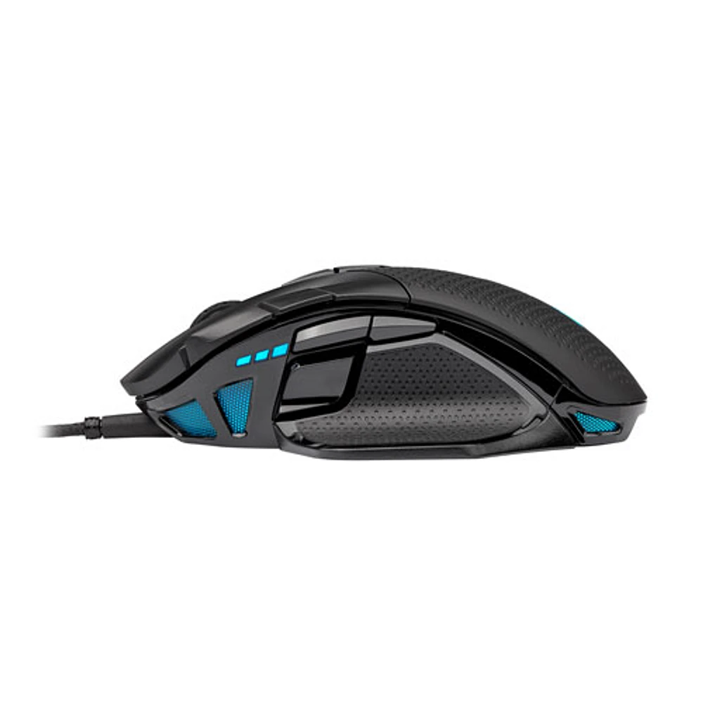 Souris de jeu optique RVB de 18 000 ppp Nightsword de Corsair - Noir