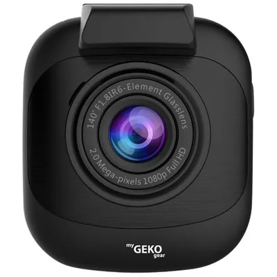 GekoGear Orbit 530 Full HD 1296p Dashcam with 2" LCD Screen & Wi-Fi - Only at Best Buy