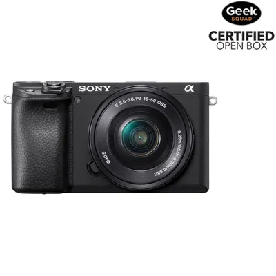 Open Box - Sony Alpha a6400 Mirrorless Vlogger Camera with 16-50mm OSS Lens Kit