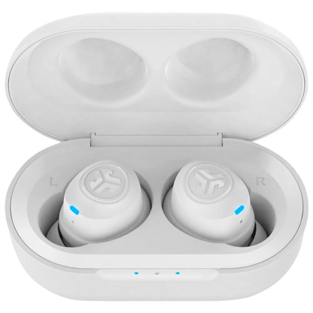 JLab JBuds Air In-Ear Sound Isolating Truly Wireless Bluetooth Headphones - White