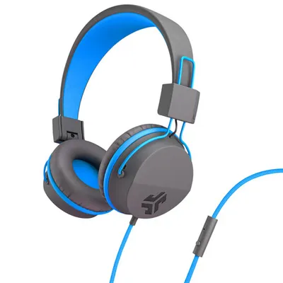 JLab JBuddies Sound Isolating Headphones - Grey/Blue