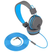 JLab JBuddies Sound Isolating Headphones - Grey/Blue