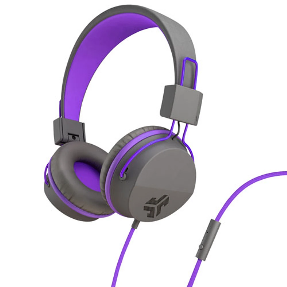 Casque d'écoute à isolation sonore JBuddies de JLab - Gris/Violet