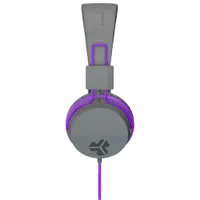 JLab JBuddies On-Ear Sound Isolating Headphones - Grey/Purple