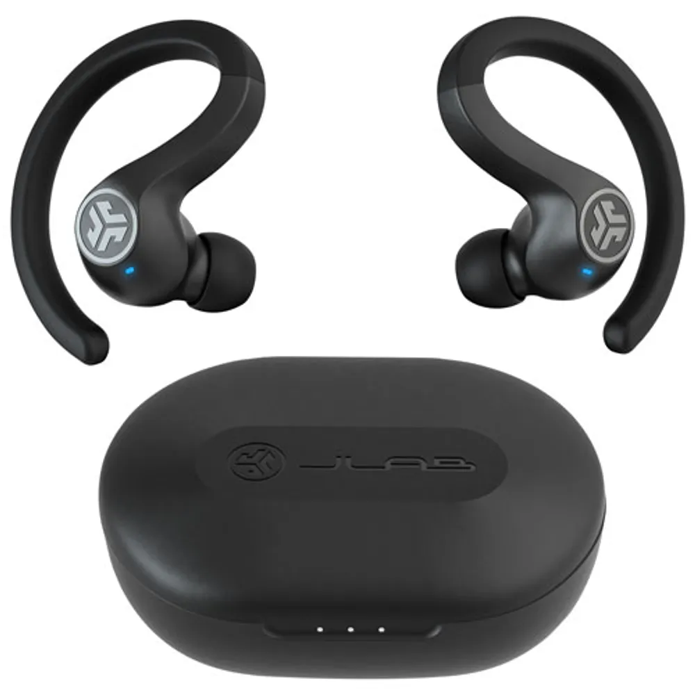 JLab JBuds Air Sport In-Ear Sound Isolating True Wireless Earbuds - Black