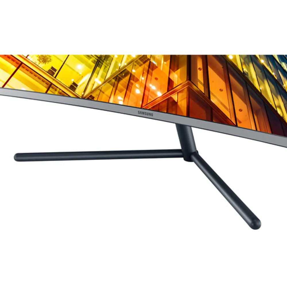 Samsung 32" 4K Ultra HD 60Hz 4ms GTG Curved VA LED Monitor (LU32R590CWNXZA) - Dark Blue-Grey