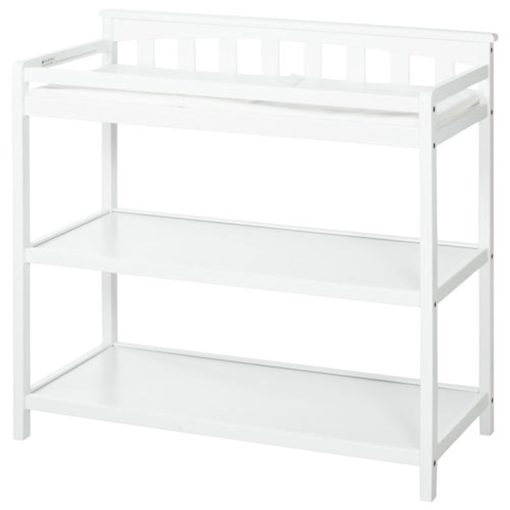 Child Craft Cottage 2-Shelf Changing Table - Matte White