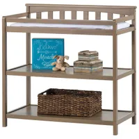 Child Craft Cottage 2-Shelf Changing Table - Dusty Heather