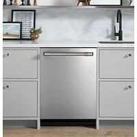 Café 24" 45dB Built-In Dishwasher with Stainless Steel Tub & Third Rack (CDT845P2NS1) - Stainless