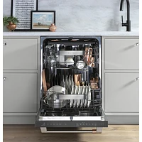 Café 24" 45dB Built-In Dishwasher with Stainless Steel Tub & Third Rack (CDT845P2NS1) - Stainless