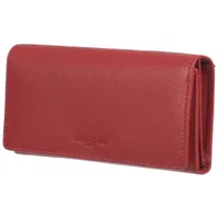 Club Rochelier Onyx RFID Leather Tri-fold Clutch Wallet - Red