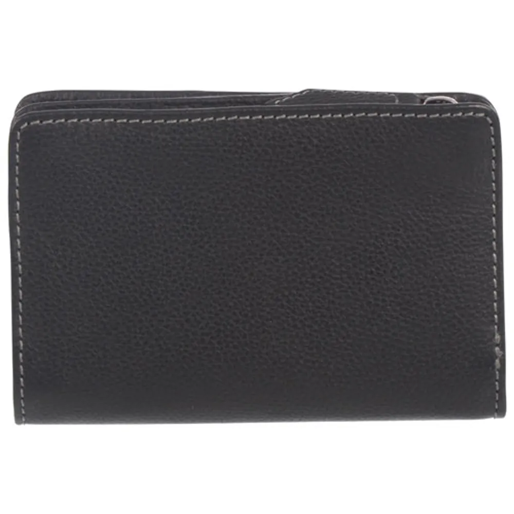 Club Rochelier Onyx RFID Leather Bi-fold Wallet - Black