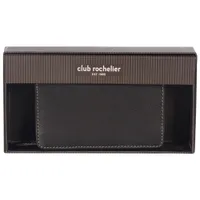 Club Rochelier Onyx RFID Leather Bi-fold Wallet - Black