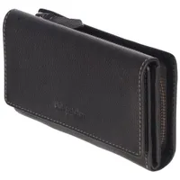 Club Rochelier Onyx RFID Leather Bi-fold Clutch Wallet - Black