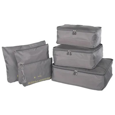 Ensemble de 6 articles d'organisation de voyage Luggage de Nicci - Gris