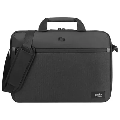 Solo Gravity 15.6" Laptop Slim Briefcase - Black
