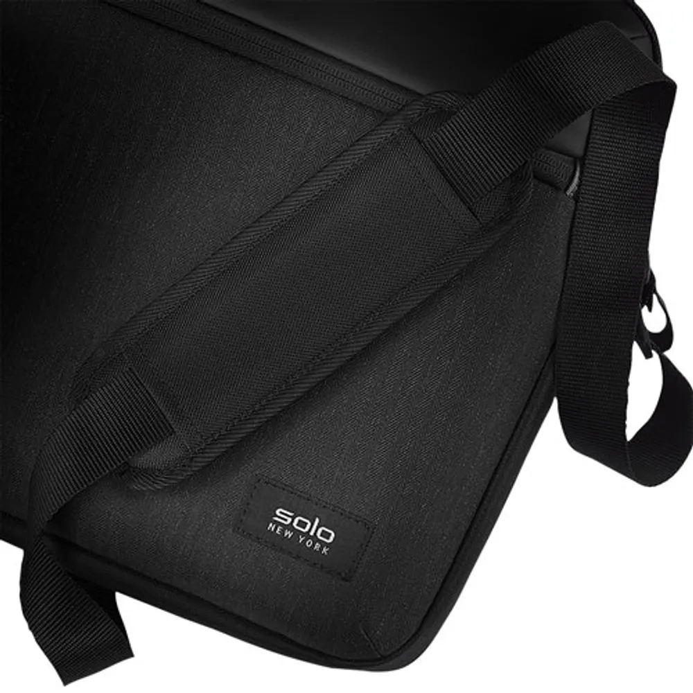 Solo Gravity 15.6" Laptop Slim Briefcase - Black