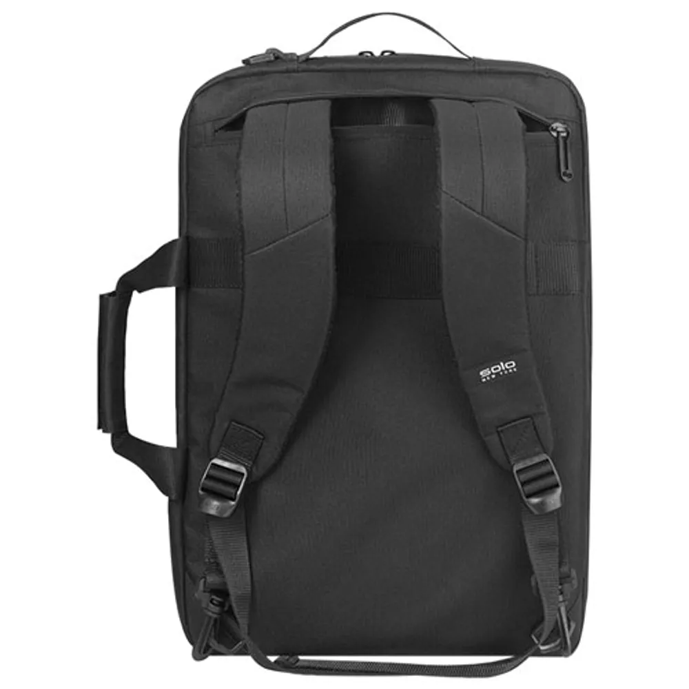 Solo Gravity 15.6" Hybrid Briefcase/Backpack - Black