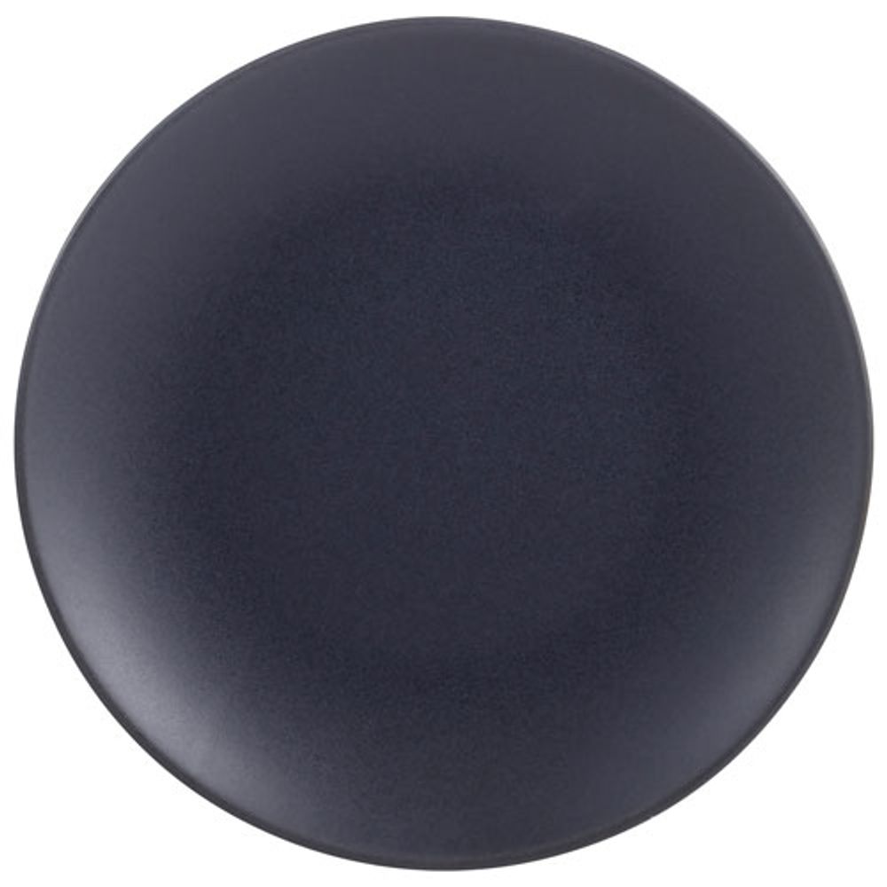 Brilliant Granito Stoneware 8.3" Salad Plate - Set of 4 - Black