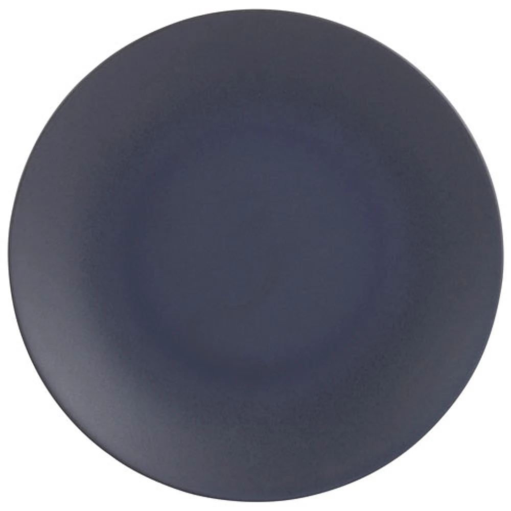 Brilliant Granito Stoneware 10.6" Dinner Plate - Set of 4 - Black