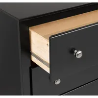 Sonoma Transitional 1-Drawer Nightstand - Black