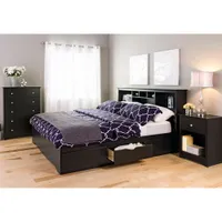 Sonoma Transitional 1-Drawer Nightstand - Black