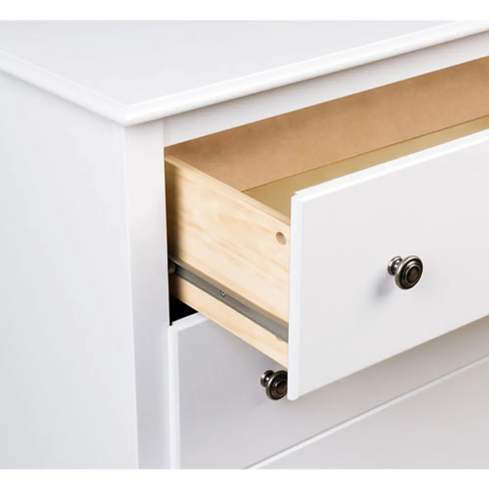 Monterey Transitional 3-Drawer Nightstand - White