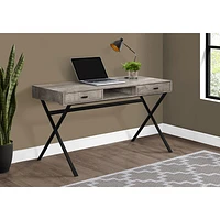 Monarch Computer Desk with Storage - Taupe