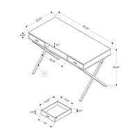 Monarch Computer Desk with Storage - Taupe