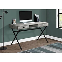 Monarch Computer Desk with Storage - Grey