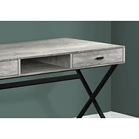 Monarch Computer Desk with Storage - Grey