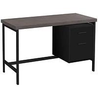 Monarch Computer Desk with Filing Cabinet - Black