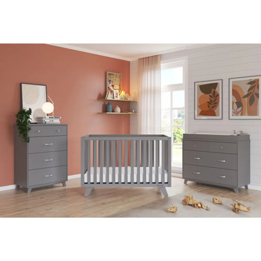 Child Craft Forever Eclectic SOHO 4-in-1 Convertible Crib - Grey