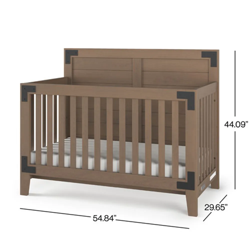 Child Craft Lucas 4-in-1 Convertible Crib - Dusty Heather