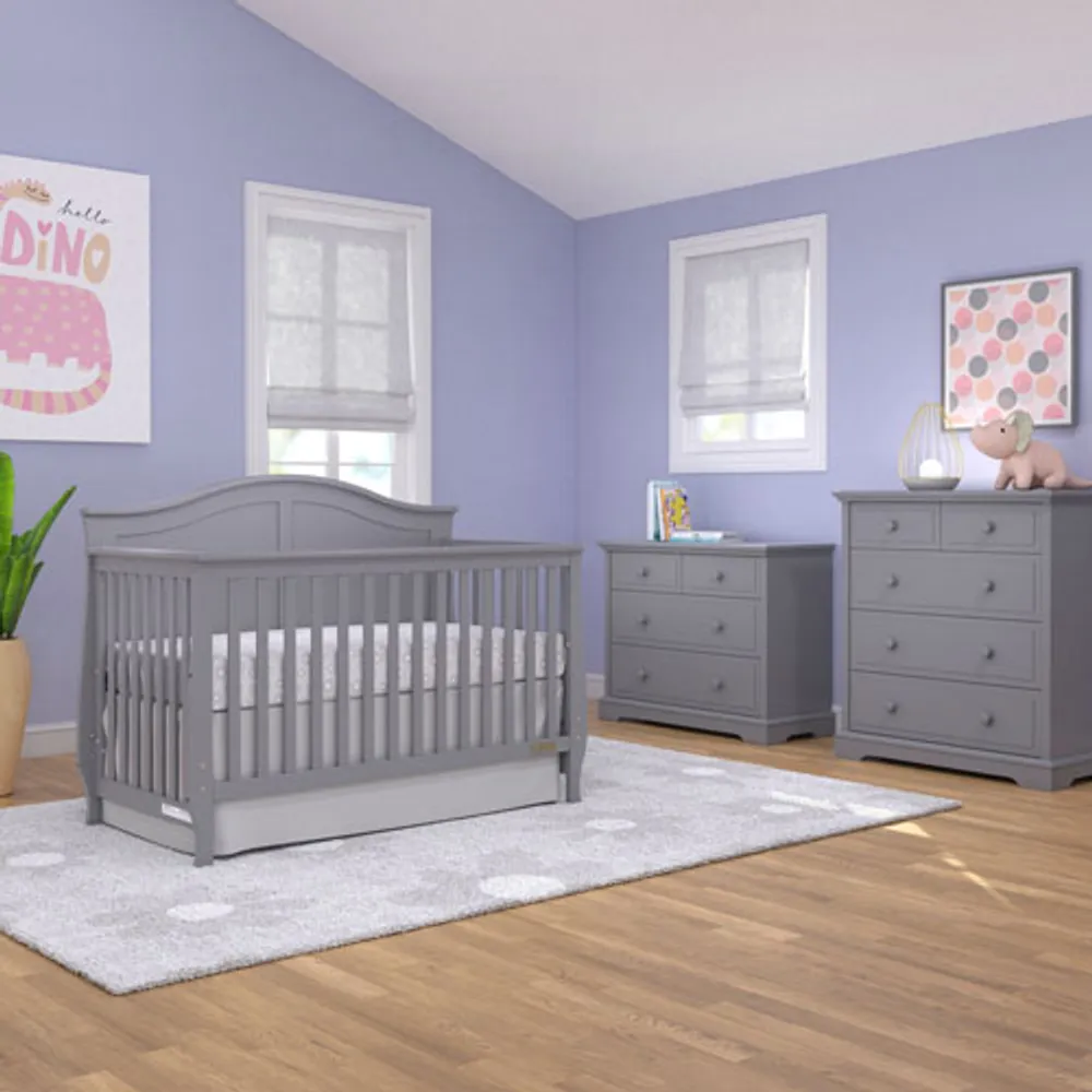 Child Craft Camden 4-in-1 Convertible Crib - Grey