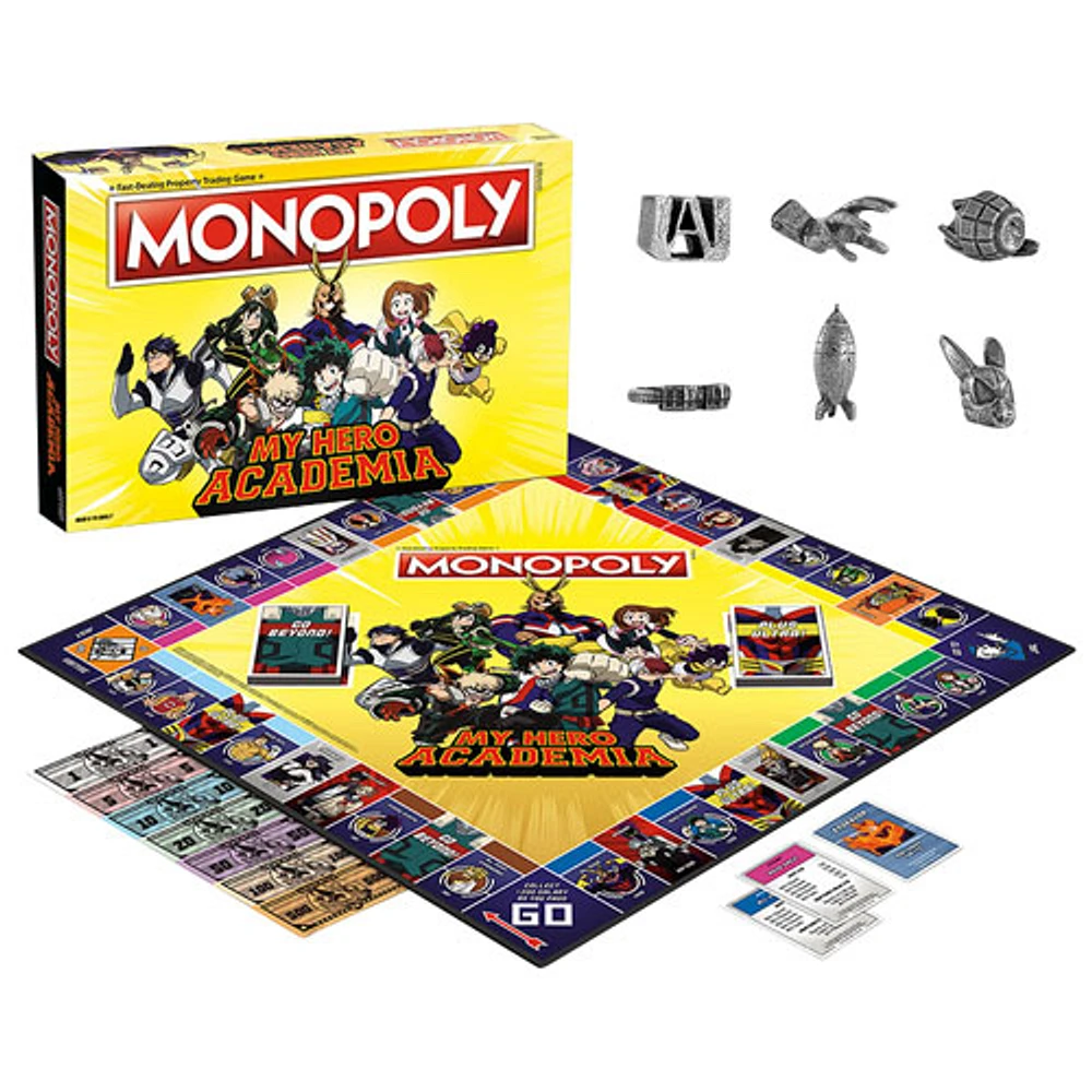 Monopoly: My Hero Academia Edition Board Game - English