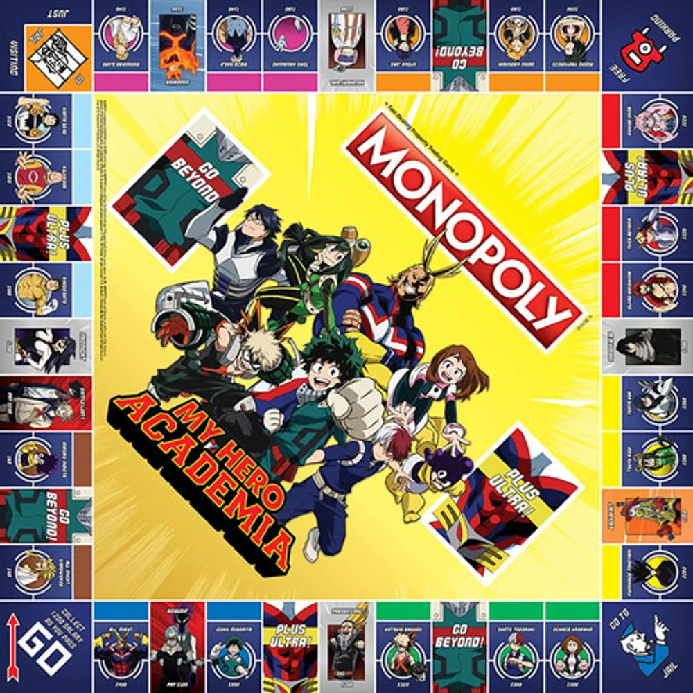 Monopoly: My Hero Academia Edition Board Game - English