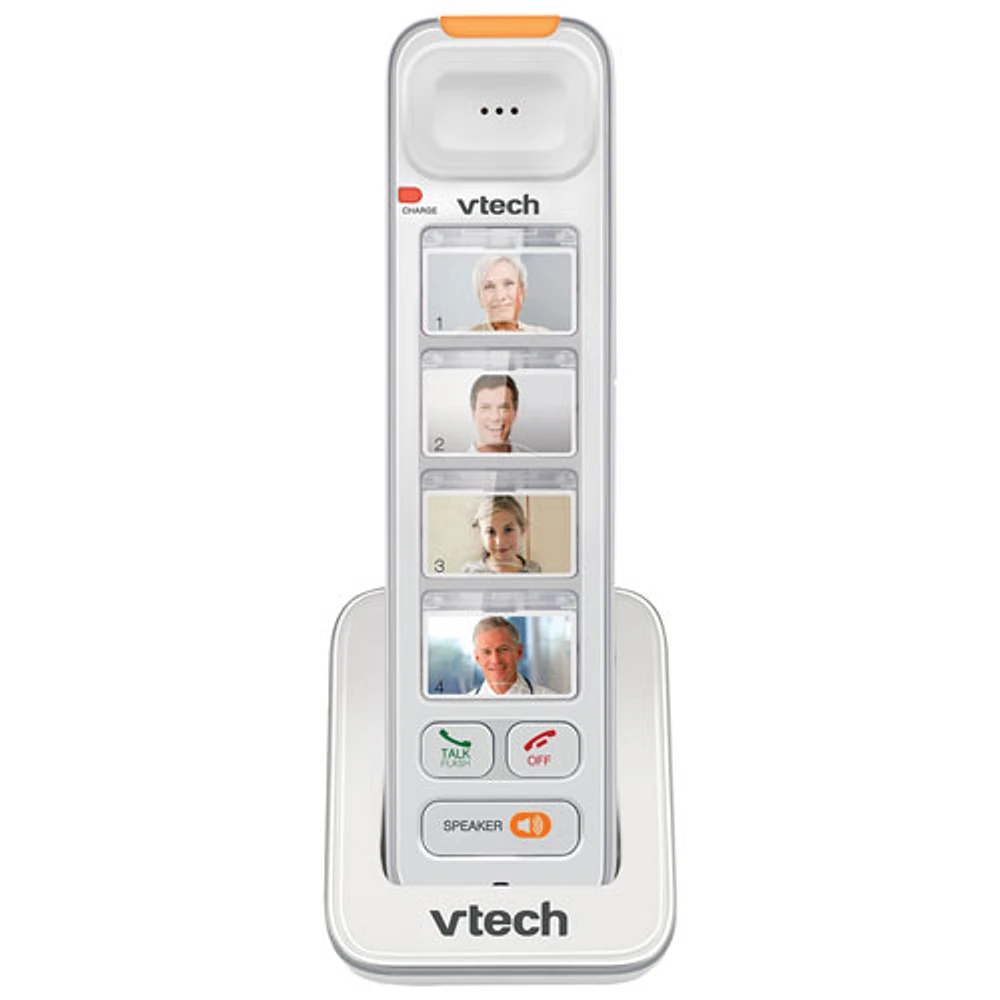 VTech CareLine 1-Handset DECT 6.0 Photo Dial Cordless Phone (SN5307) - White