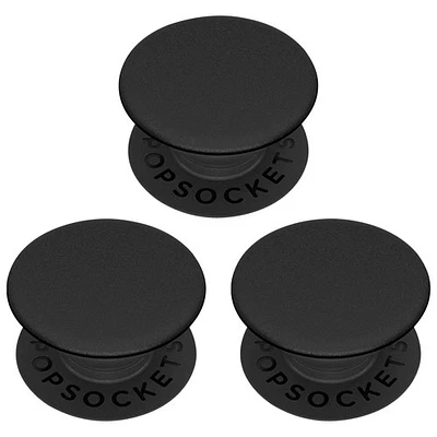 PopSockets Pop Mini Universal Cell Phone Expanding Grip & Stand - Set of 3 - Black