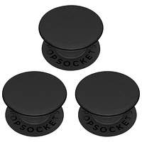 PopSockets Pop Mini Universal Cell Phone Expanding Grip & Stand - Set of 3 - Black