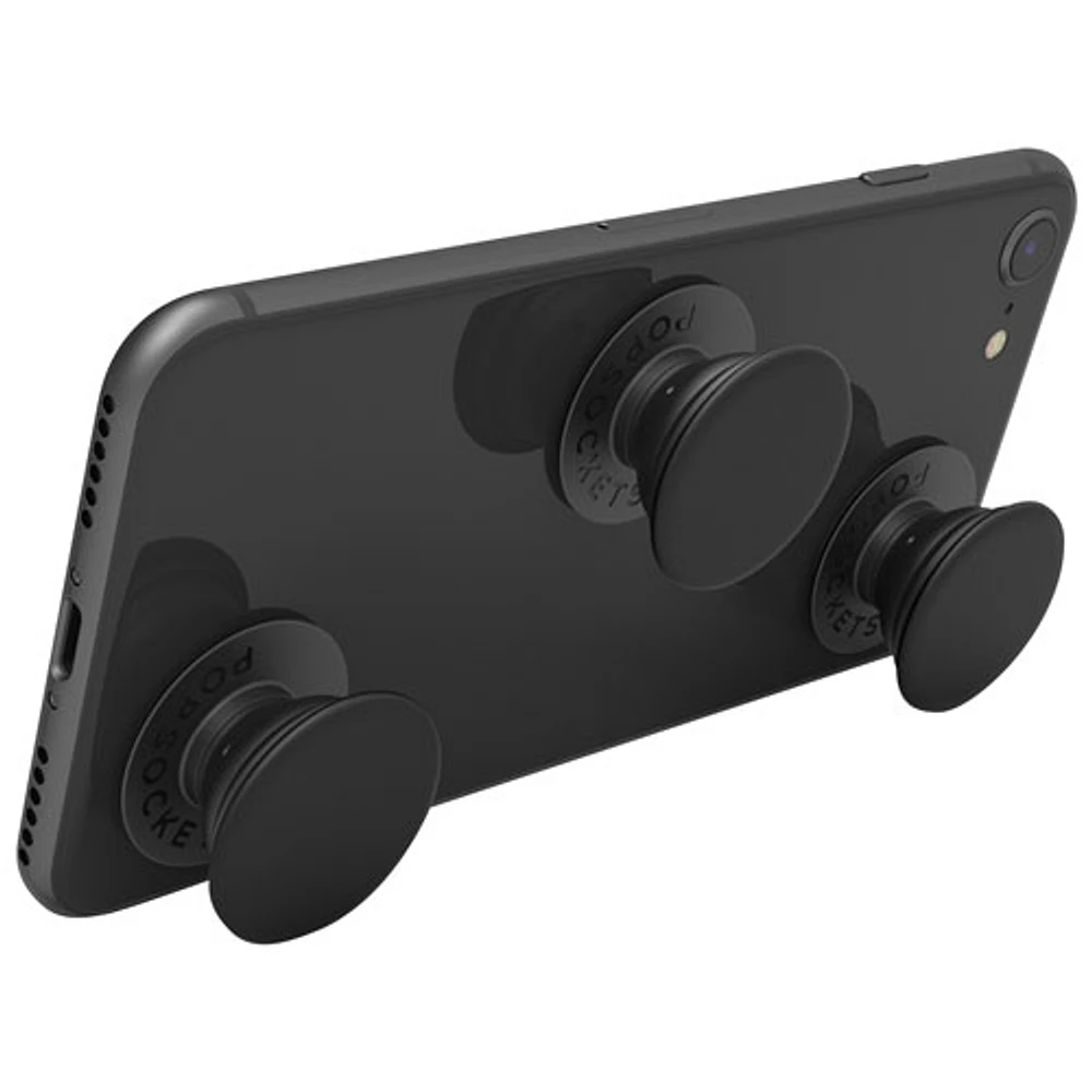 PopSockets Pop Mini Universal Cell Phone Expanding Grip & Stand - Set of 3 - Black