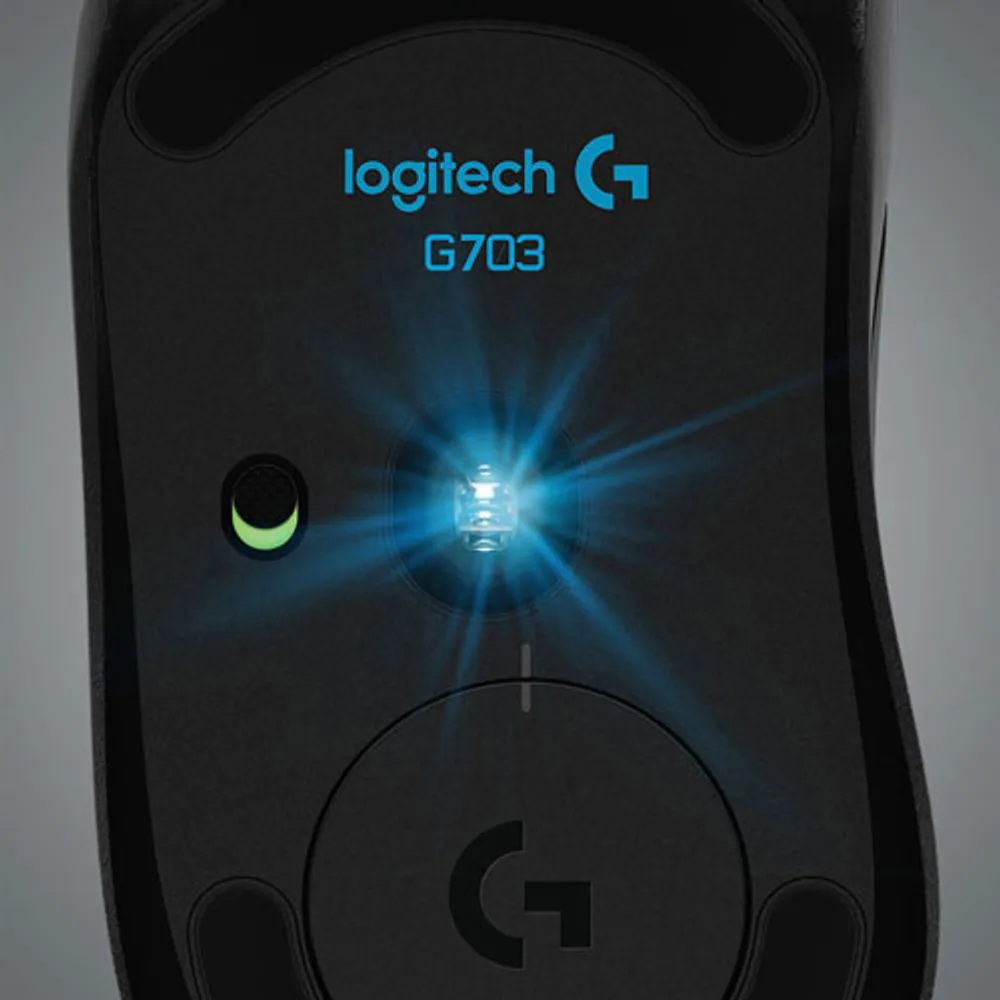 Logitech G703 HERO 25600 DPI Wireless Optical Gaming Mouse - Black