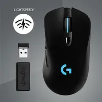 Souris de jeu optique sans fil de 25600 ppp G703 HERO de Logitech - Noir