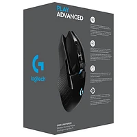 Souris de jeu optique sans fil de 25600 ppp G903 HERO de Logitech - Noir