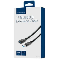 Insignia 3.6m (12 ft.) USB-A to USB-A Extension Cable (NS-PAAU312-C) - Only at Best Buy